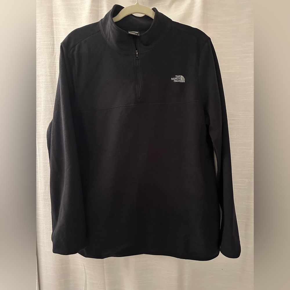 North face quarter zipper fleece fitted sweater xl